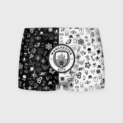 Трусы-боксеры мужские Манчестер сити ачивки, цвет: 3D-принт