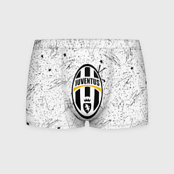 Трусы-боксеры мужские Ювентус автографы краски, цвет: 3D-принт