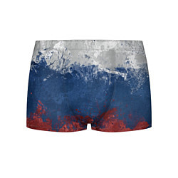 Трусы-боксеры мужские Флаг России, цвет: 3D-принт