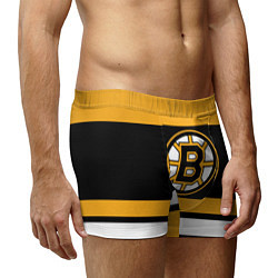 Трусы-боксеры мужские Boston Bruins цвета 3D-принт — фото 2