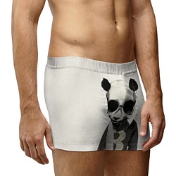 Трусы-боксеры мужские Скелет панды, цвет: 3D-принт — фото 2
