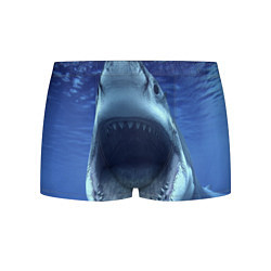 Трусы-боксеры мужские Белая акула, цвет: 3D-принт