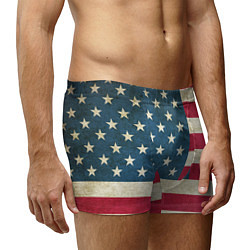 Трусы-боксеры мужские Флаг USA цвета 3D-принт — фото 2
