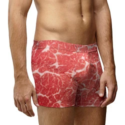 Трусы-боксеры мужские Кусок мяса, цвет: 3D-принт — фото 2