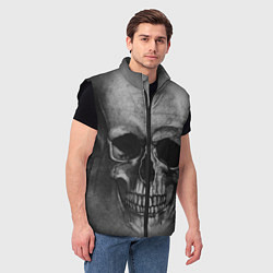 Мужской жилет Череп, цвет: 3D-черный — фото 2