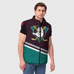 Мужской жилет Anaheim Ducks, цвет: 3D-красный — фото 2