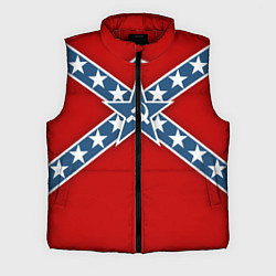 Мужской жилет Флаг советской конфедерации, цвет: 3D-красный