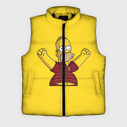 Мужской жилет Гомер-болельщик, цвет: 3D-черный