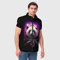 Мужской жилет Panda Cosmonaut, цвет: 3D-черный — фото 2