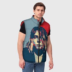 Мужской жилет Kurt Cobain, цвет: 3D-красный — фото 2