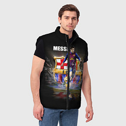 Мужской жилет Messi FCB, цвет: 3D-черный — фото 2