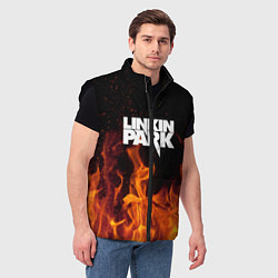 Мужской жилет Linkin Park: Hell Flame, цвет: 3D-черный — фото 2