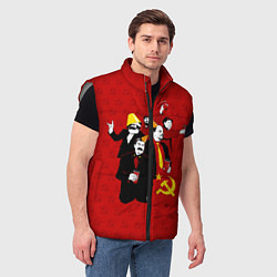 Мужской жилет Communist Party, цвет: 3D-светло-серый — фото 2