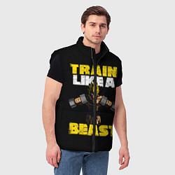 Мужской жилет Train Like a Beast, цвет: 3D-черный — фото 2