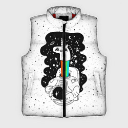 Мужской жилет Единорог астронавт, цвет: 3D-красный