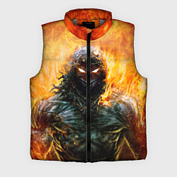 Мужской жилет Disturbed: Monster Flame, цвет: 3D-светло-серый