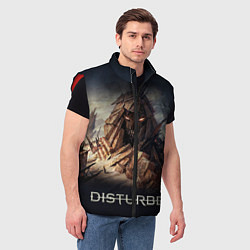 Мужской жилет Disturbed: Skull Mountain, цвет: 3D-красный — фото 2