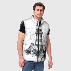 Мужской жилет Маяк, цвет: 3D-светло-серый — фото 2