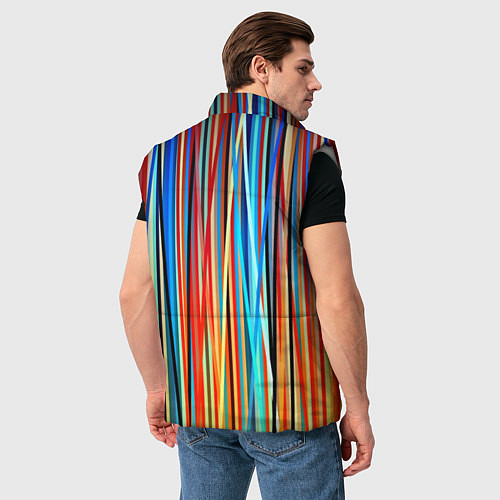 Мужской жилет Colored stripes / 3D-Светло-серый – фото 4