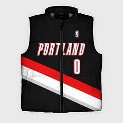 Мужской жилет Portland Trail Blazers 0, цвет: 3D-светло-серый