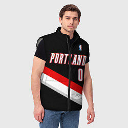 Мужской жилет Portland Trail Blazers 0, цвет: 3D-светло-серый — фото 2
