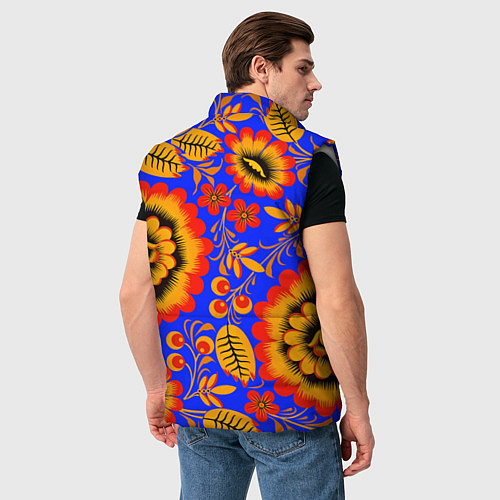 Мужской жилет Хохломской узор / 3D-Светло-серый – фото 4