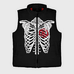 Мужской жилет Кукрыниксы: Скелет, цвет: 3D-красный