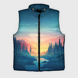 Мужской жилет Лес, цвет: 3D-светло-серый