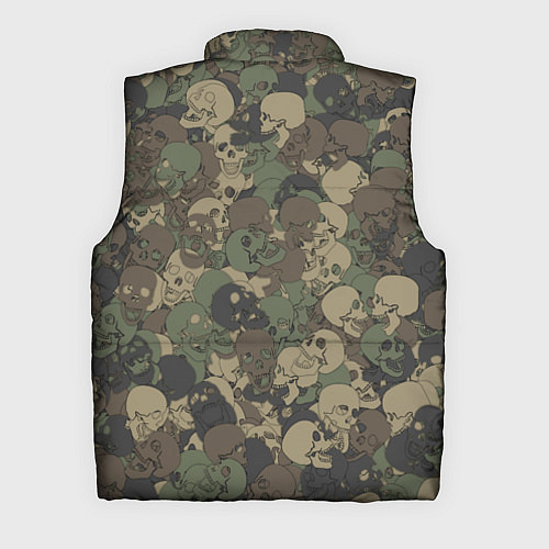 Мужской жилет Камуфляж с черепами / 3D-Красный – фото 2