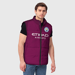 Мужской жилет Man City FC: Away 17/18, цвет: 3D-черный — фото 2