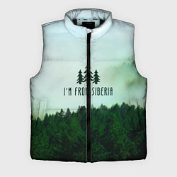 Мужской жилет I'm from Siberia, цвет: 3D-черный