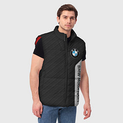 Мужской жилет BMW CARBON БМВ КАРБОН, цвет: 3D-красный — фото 2