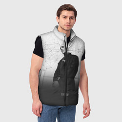 Мужской жилет Хаски: Геометрия, цвет: 3D-черный — фото 2