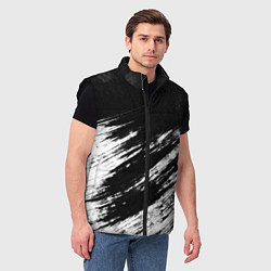 Мужской жилет Белый и черный, цвет: 3D-черный — фото 2
