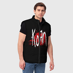 Мужской жилет Korn: Blood, цвет: 3D-черный — фото 2