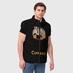 Мужской жилет Cuphead: Black Mugman, цвет: 3D-черный — фото 2
