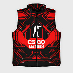 Мужской жилет CS:GO - Матвей, цвет: 3D-черный