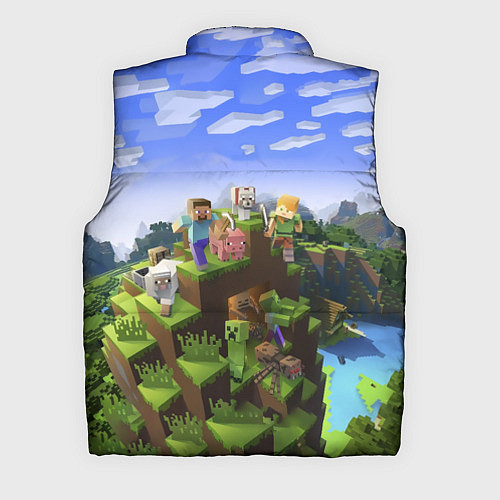 Мужской жилет Майнкрафт: Павел / 3D-Красный – фото 2