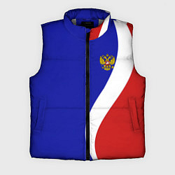 Мужской жилет Герб РФ Триколор