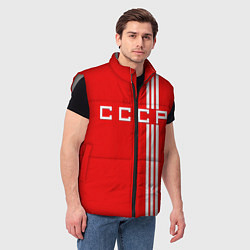 Мужской жилет Cборная СССР, цвет: 3D-светло-серый — фото 2