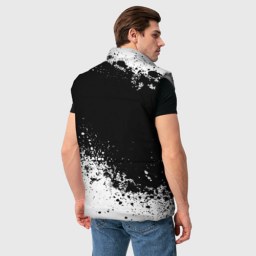 Мужской жилет Honda: Black Spray / 3D-Светло-серый – фото 4