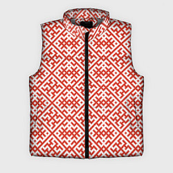 Мужской жилет Духобор: Обережная вышивка, цвет: 3D-светло-серый