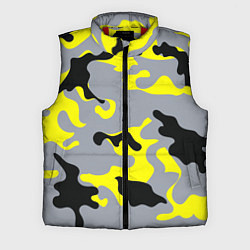 Мужской жилет Yellow & Grey Camouflage, цвет: 3D-красный