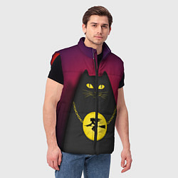 Мужской жилет Кот Бегемот, цвет: 3D-красный — фото 2