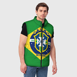 Мужской жилет CBF Brazil, цвет: 3D-черный — фото 2