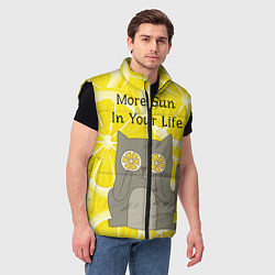 Мужской жилет More Sun In Your Life, цвет: 3D-черный — фото 2