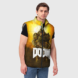 Мужской жилет DOOM: Soldier, цвет: 3D-светло-серый — фото 2