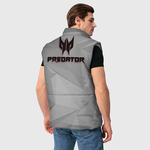 Мужской жилет Силуэт хищника / 3D-Светло-серый – фото 4