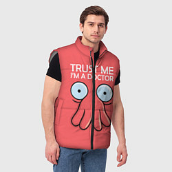 Мужской жилет Trust Me I'm a Doctor, цвет: 3D-светло-серый — фото 2