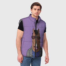 Мужской жилет Конь БоДжек, цвет: 3D-светло-серый — фото 2